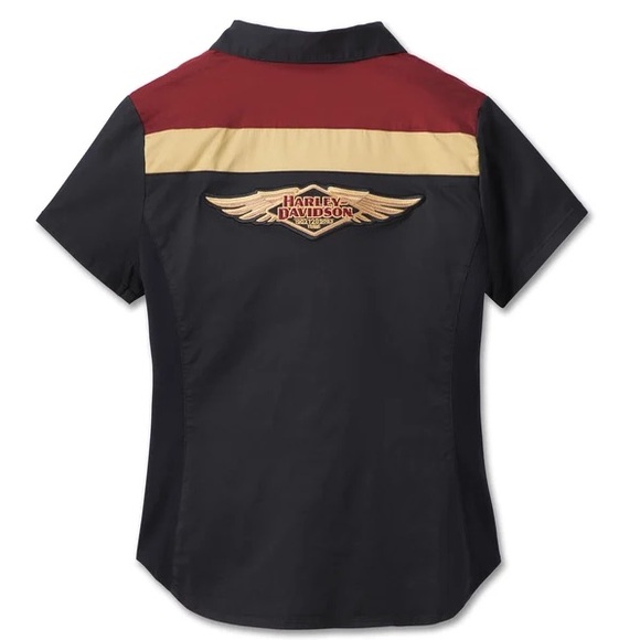 Harley-Davidson 1W Top 120th Anniversary Elemental Zip Front Color Block NWT - Picture 9 of 10